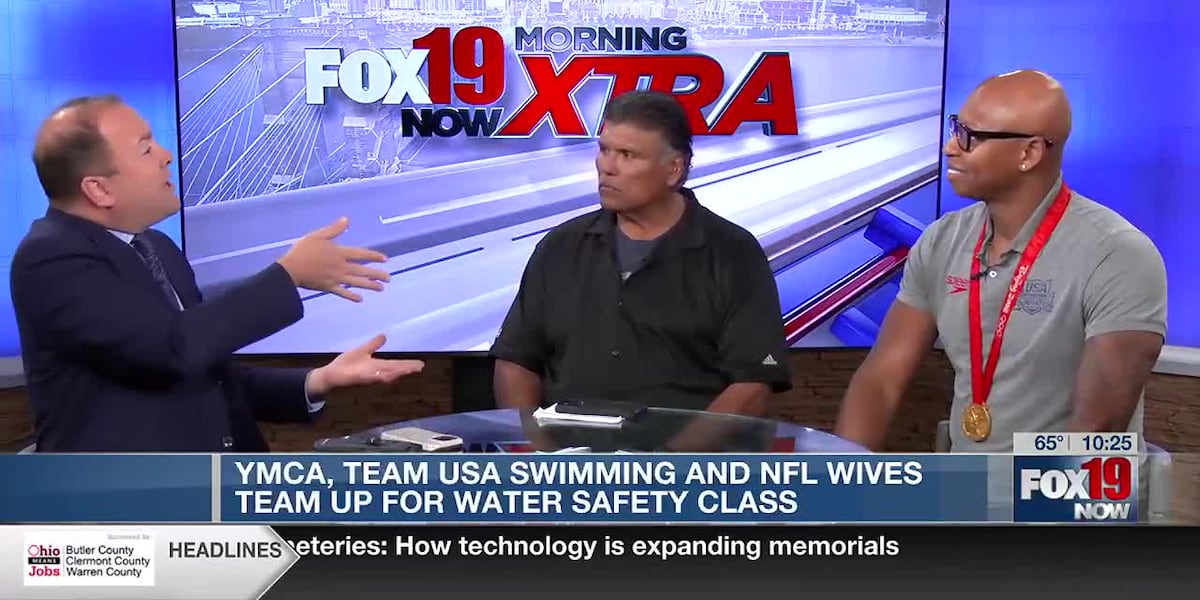 YMCA, Team USA Swimming and NFL Wives team up for water safety class [Video]