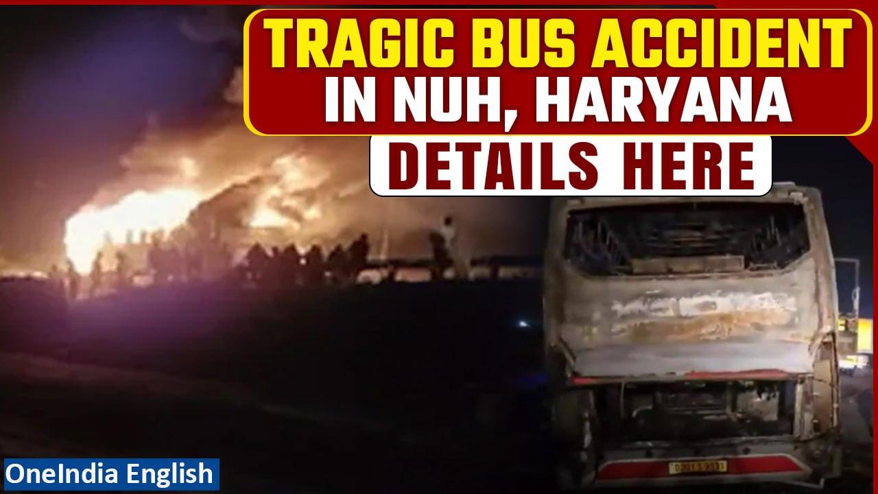 Haryana Bus Fire: Fire Breaks Out in Haryana’s [Video]