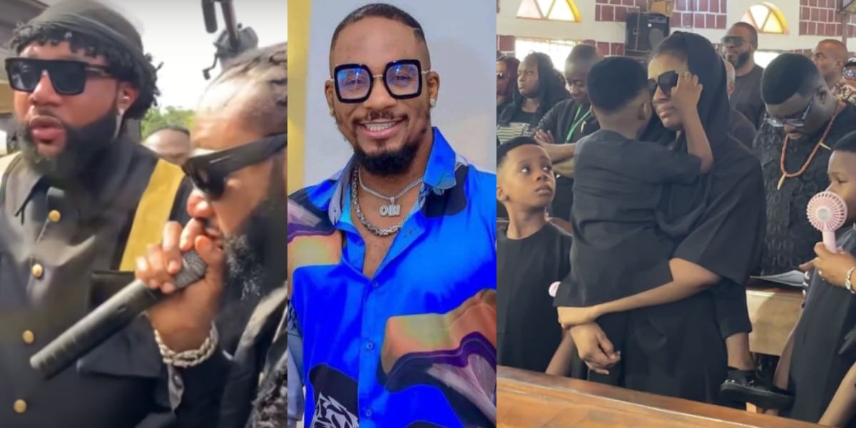 E-Money and KCee make promise to Junior Pope’s family at his burial [Video]