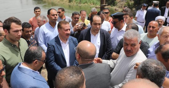 Menofia Governor visits web site of Abu Ghaleb ferry crash in Giza.. Video