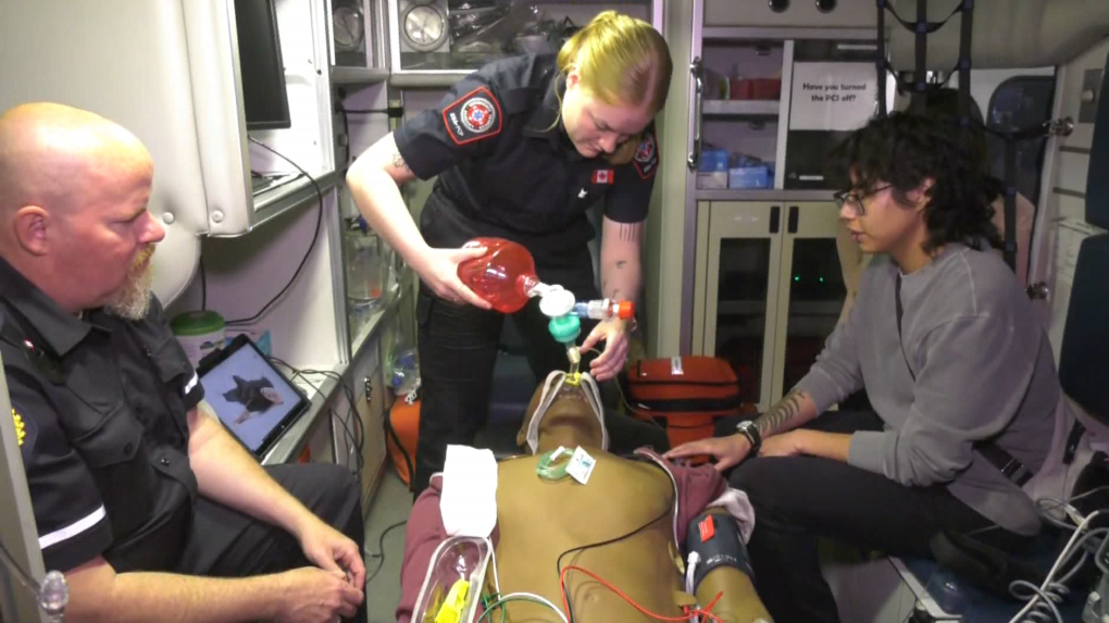 Students learn about different careers available in EMS [Video]