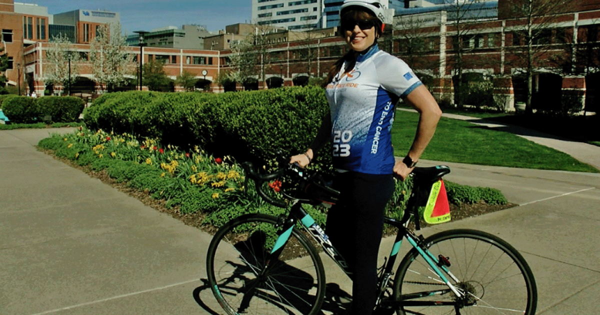 Cancer survivor bikes across New York to raise money [Video]