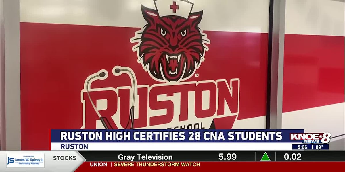 Ruston High certifies 28 CNA students [Video]