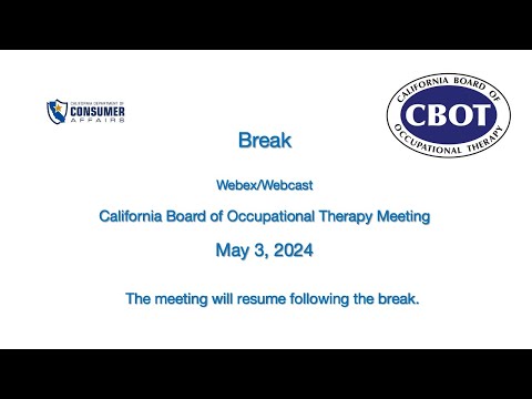 California Board Of Occupational Therapy Meeting – May 3, 2024 – 2 of 2 [Video]