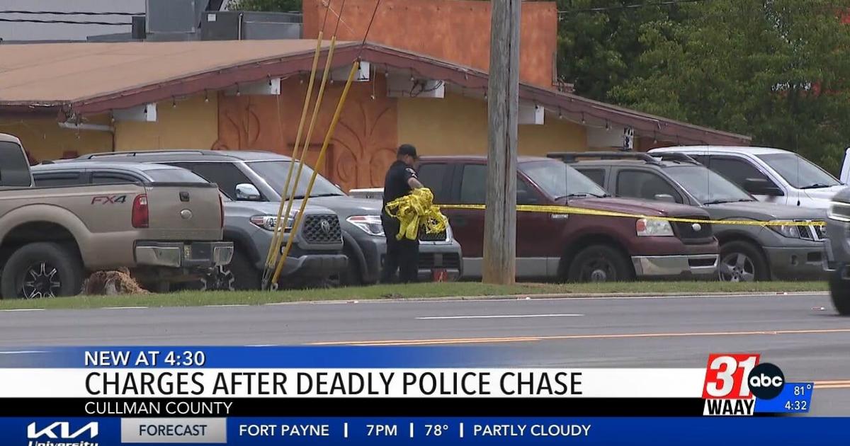 1 charged with murder after Alabama police chase | Video