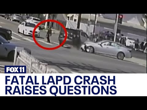 New video raises questions about fatal LAPD crash in Hollywood