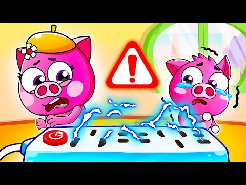 Be Careful With Electricity Song🔌😱| Educational Kid Song⚡| Electrical Safety | Baby Color Kids Songs [Video]