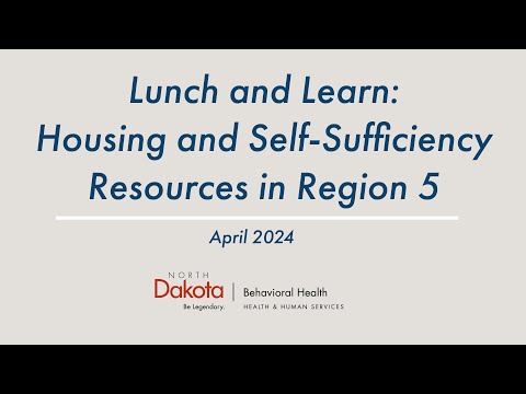 Learn at Lunch: Housing and Self-Sufficiency Resources in Region 5 [Video]