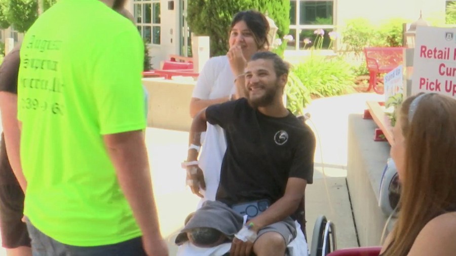 Augusta construction worker who lost leg in accident shares his story [Video]