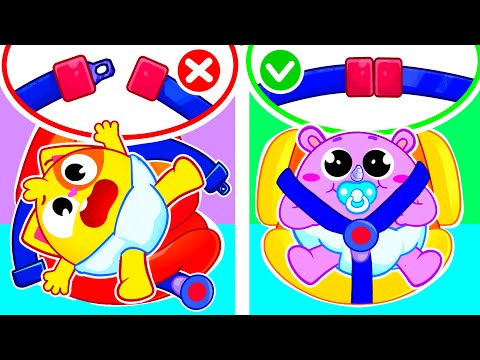 Safety Rules In The Car for Kids | Funny Songs For Baby & Nursery Rhymes by Toddler Zoo [Video]