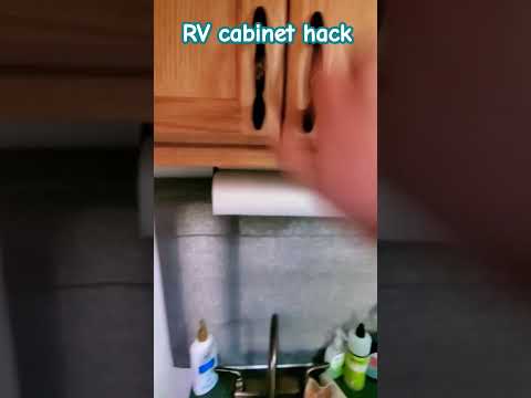 Using child safety locks as an RV Cabinet hack! [Video]