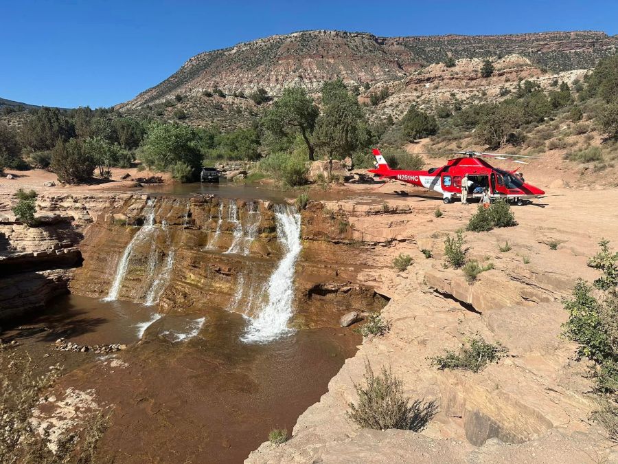 Two suffer broken ankles after jumping off Toquerville Falls [Video]