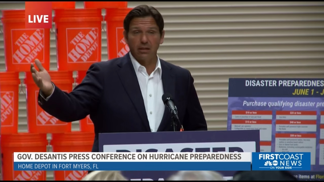 Ron DeSantis talks hurricane sales tax holiday from Fort Myers [Video]