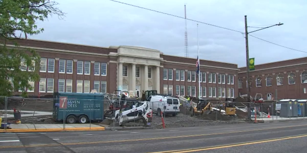 Construction worker dies after accident at Portland high school [Video]