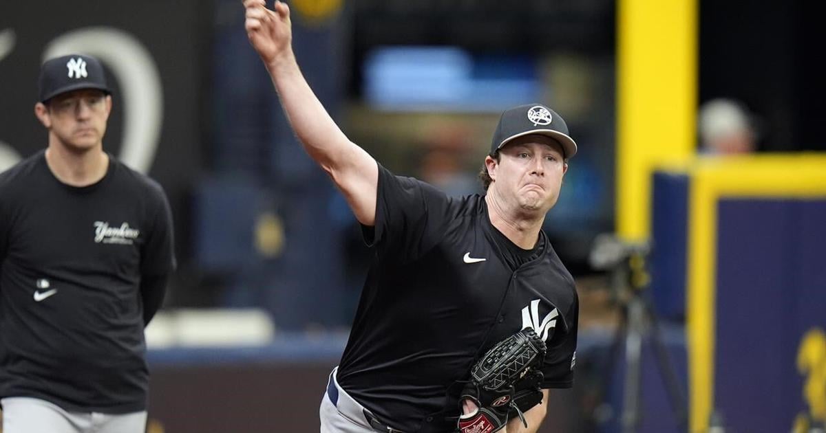 Yankees ace Gerrit Cole throws 3 1/3 shutout innings in first rehab start at Double-A [Video]