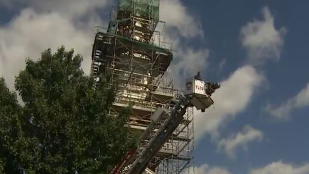 Worker hospitalized after falling from church steeple restoration project in Jamaica Plain – Boston News, Weather, Sports [Video]