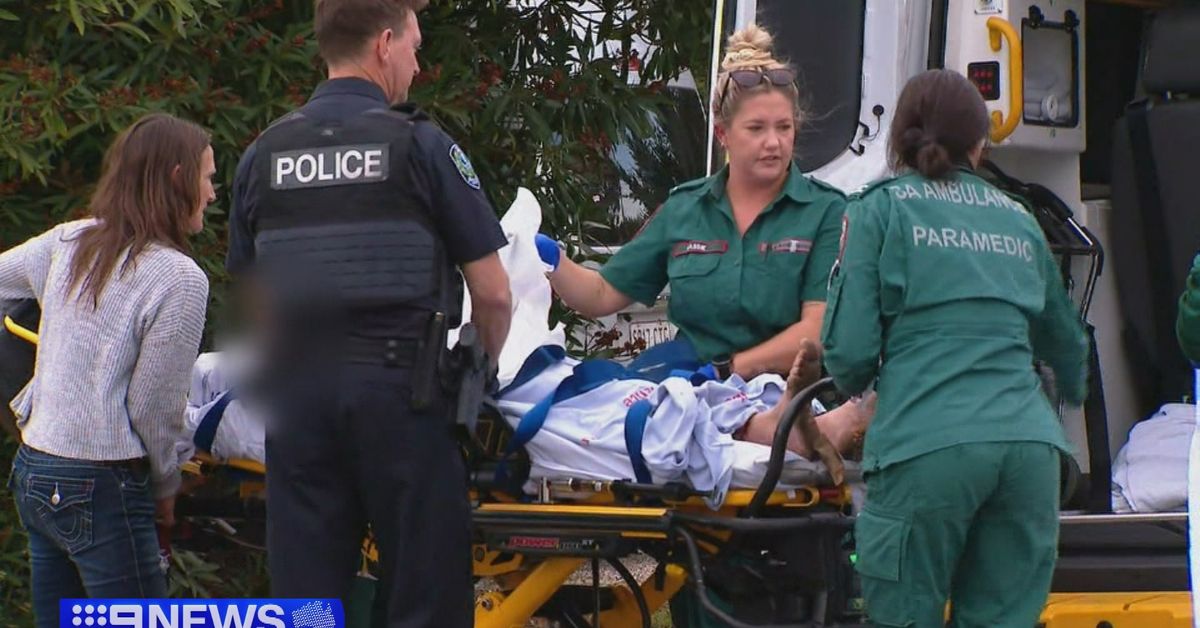 Man rushed to hospital with knife sticking out of hand after SA attack [Video]