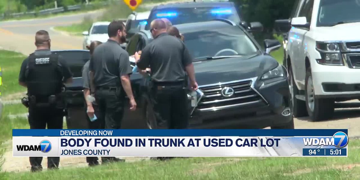 SHERIFF: Body found in trunk at Jones County used car lot [Video]