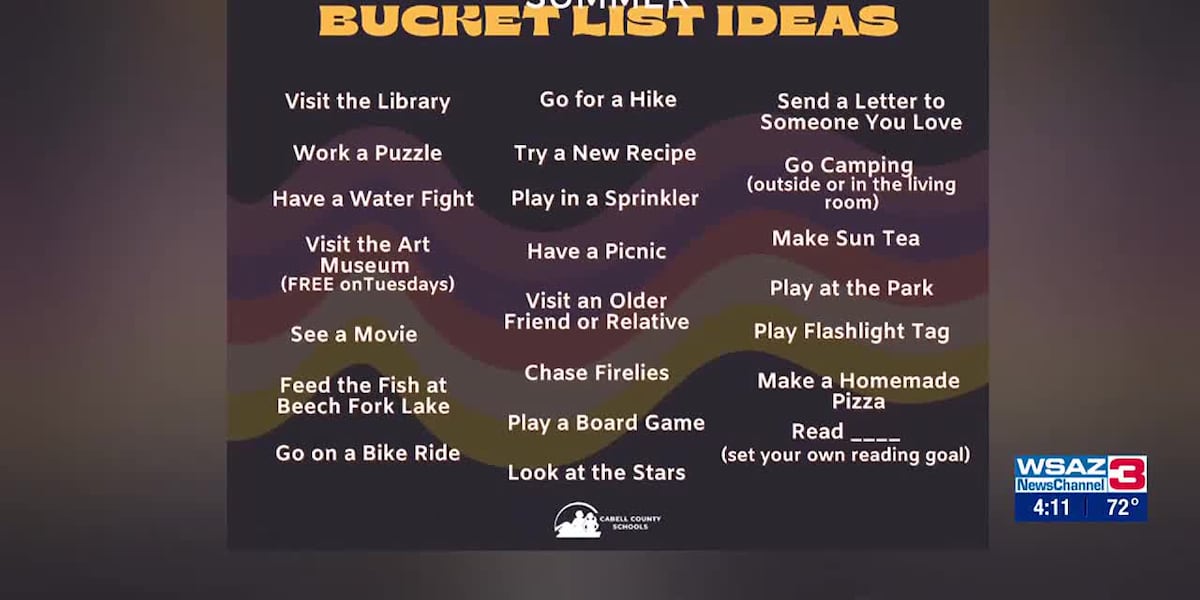 Summer Bucket List with Cabell County Schools [Video]