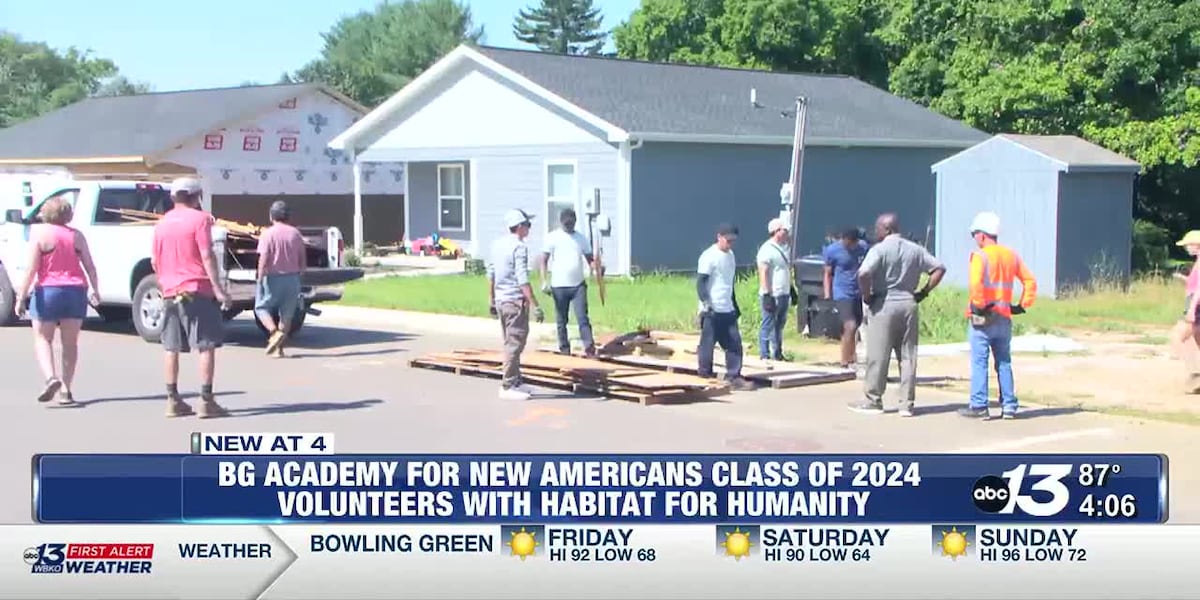 Academy for New Americans Class of 2024 spends final session volunteering for Habitat for Humanity [Video]