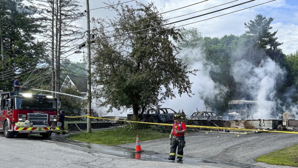 Explosions, fire reported in Maine standoff [Video]