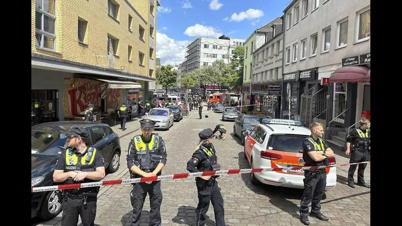 Law enforcement in Hamburg, Germany, shot at a [Video]