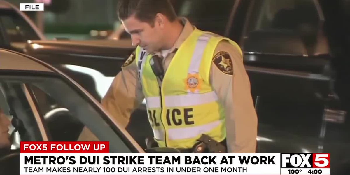 Metro Police re-launch DUI Strike Team to prevent fatal collisions [Video]