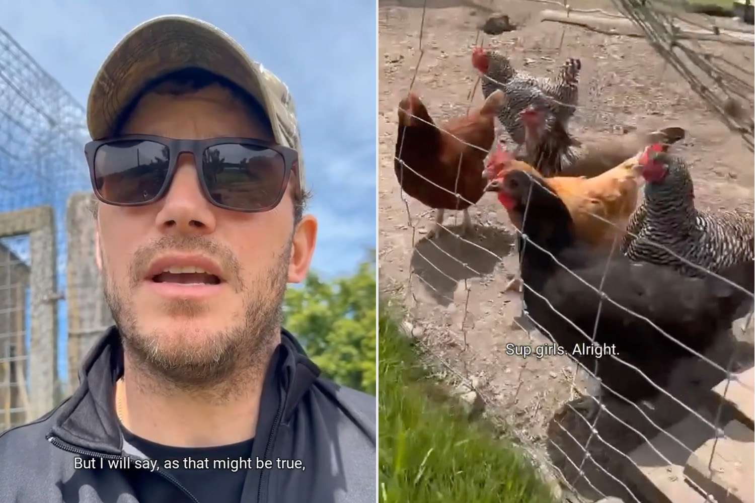 Chris Pratt Hangs Out with His Chickens on Washington State Ranch [Video]
