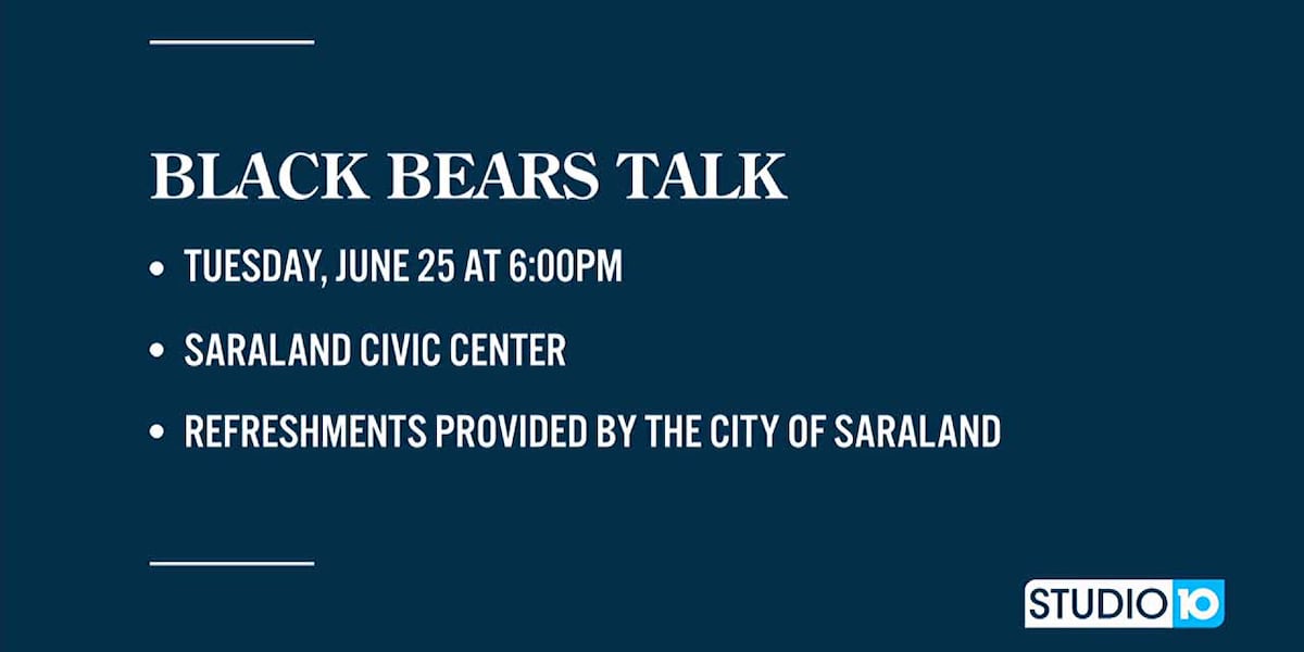 City of Saraland: Black bears talk [Video]