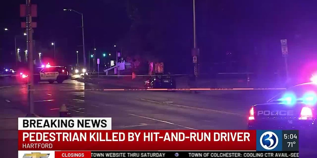 Hartford Police: Pedestrian struck and killed by hit-and-run driver [Video]