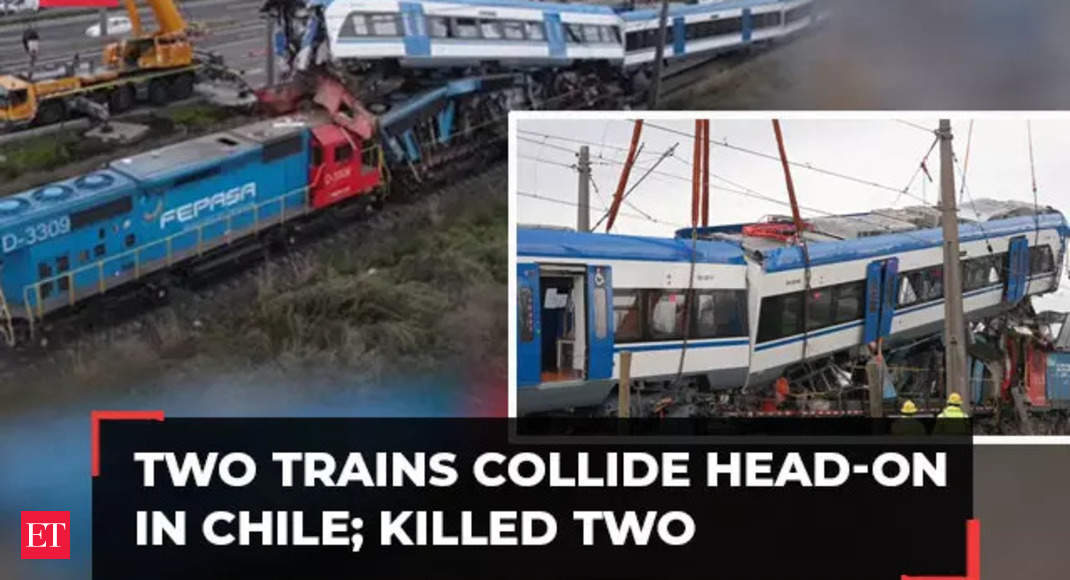 Head-on train crash kills two in Chile, police investigate causes of unusual incident – The Economic Times Video