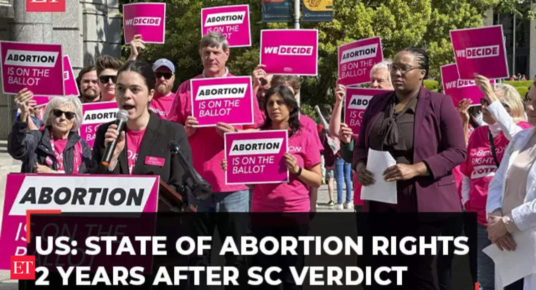USA: The state of abortion rights two years after the Supreme Court overturned Roe v. Wade – The Economic Times Video