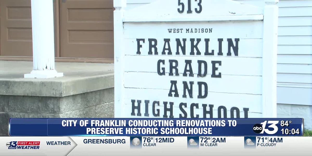City of Franklin is conducting renovations to preserve an Old School House from the 1800s [Video]