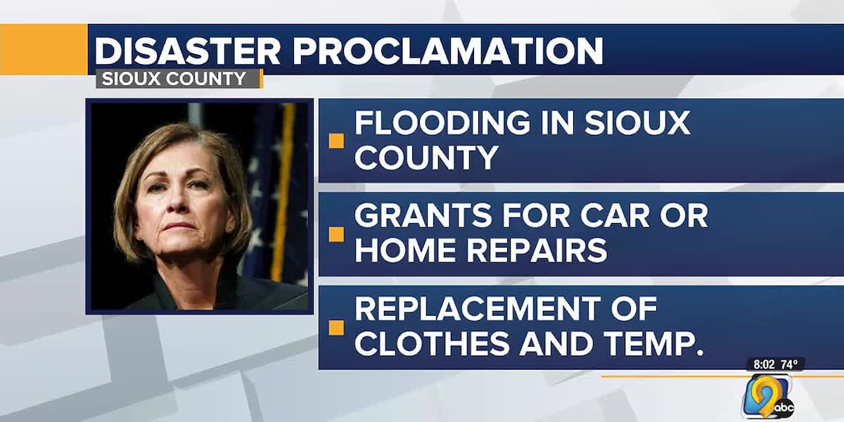 Disaster proclamation issued for 21 Iowa counties due to storms and flooding [Video]