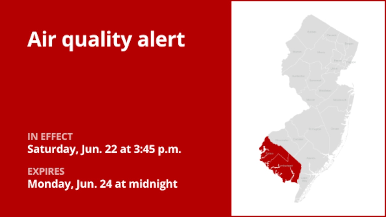 Air quality alert affecting Salem and Cumberland counties Monday [Video]