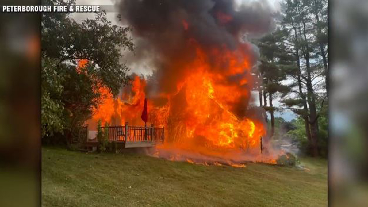 Tractor sparks raging house fire in Peterborough, NH – Boston News, Weather, Sports [Video]