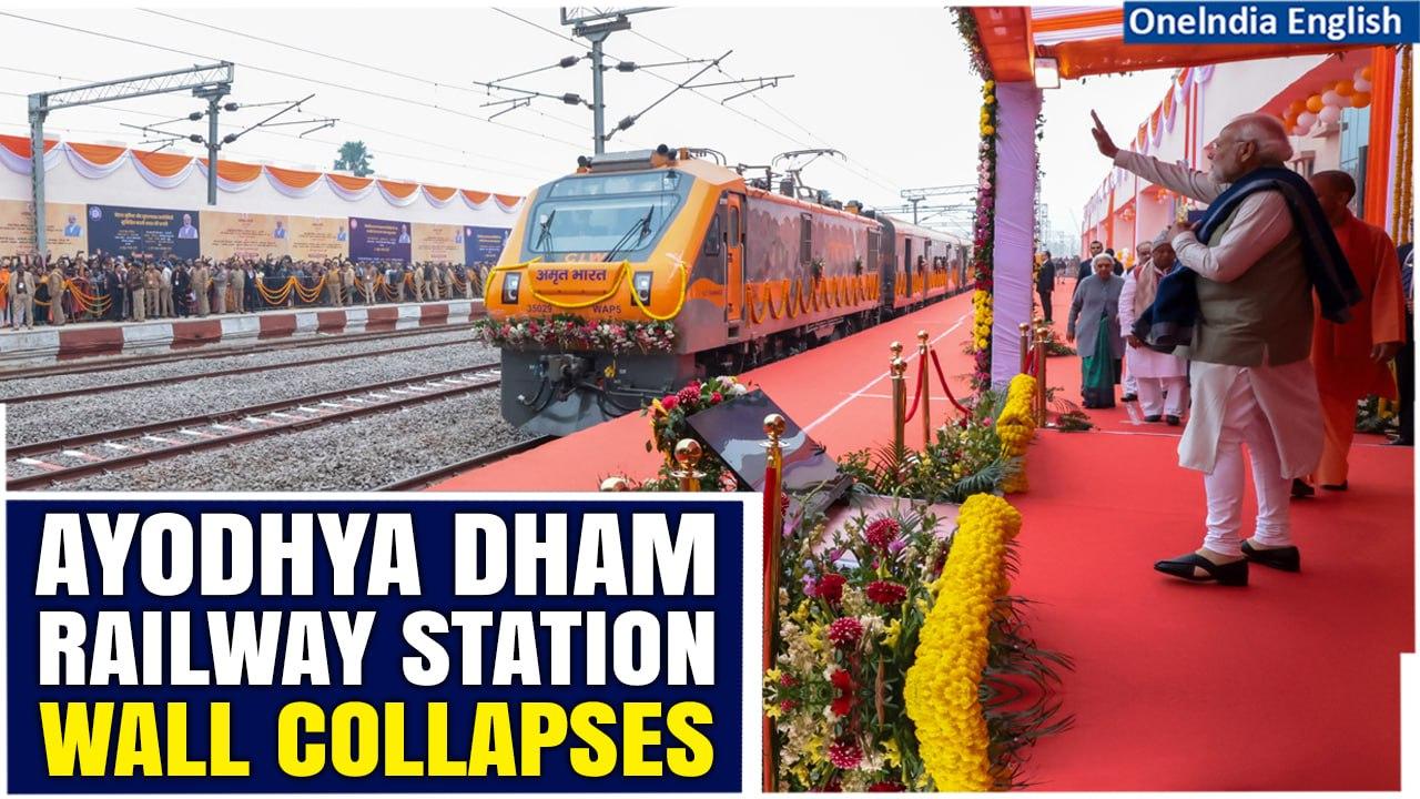 First Rainfall Topples Ayodhya Dham Railway [Video]