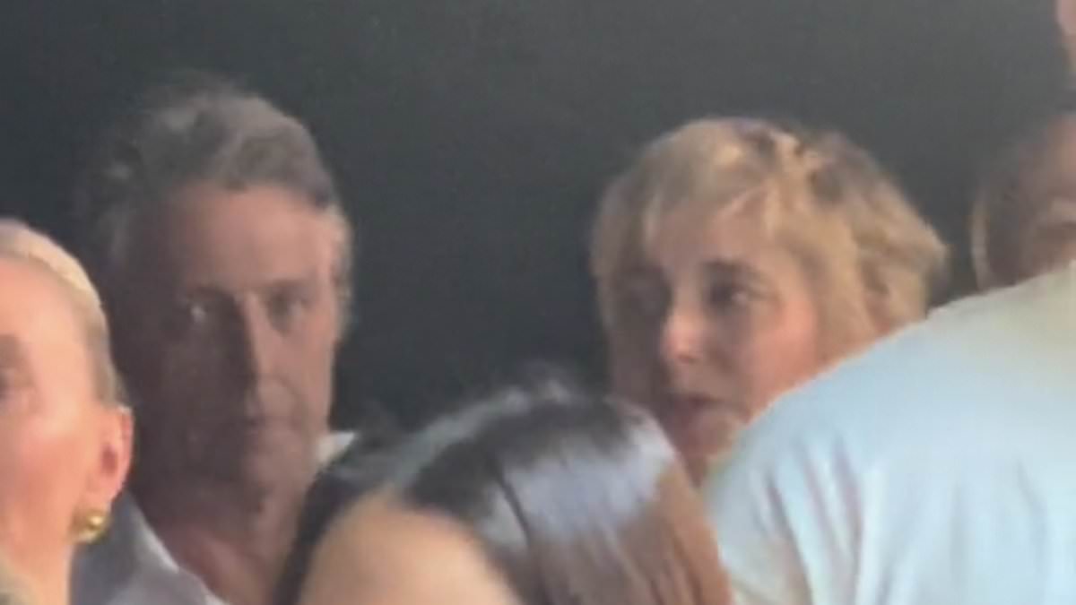 Hugh Grant is spotted eating carrots and wearing EAR PLUGS as he takes his wife and daughter, 8, to watch Taylor Swift at Wembley concert – before sending the Eras star a gushing message [Video]