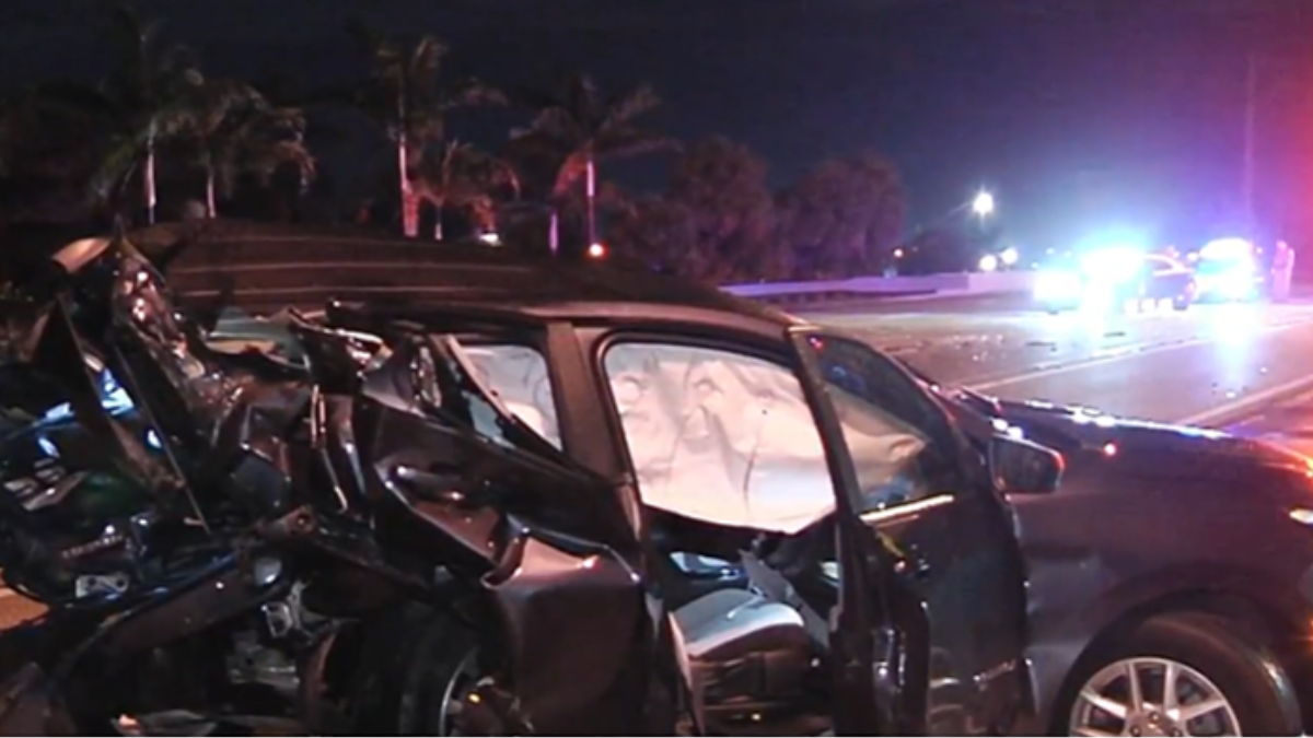 Accident on Floridas Turnpike in Cutler Bay  NBC 6 South Florida [Video]