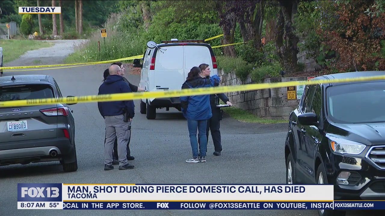 Man shot by deputies during Tacoma domestic violence call dies [Video]