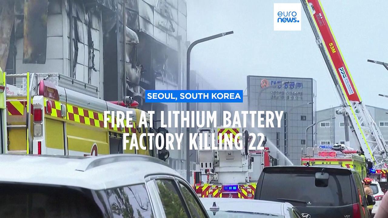 Deadly fire at South Korean lithium battery [Video]