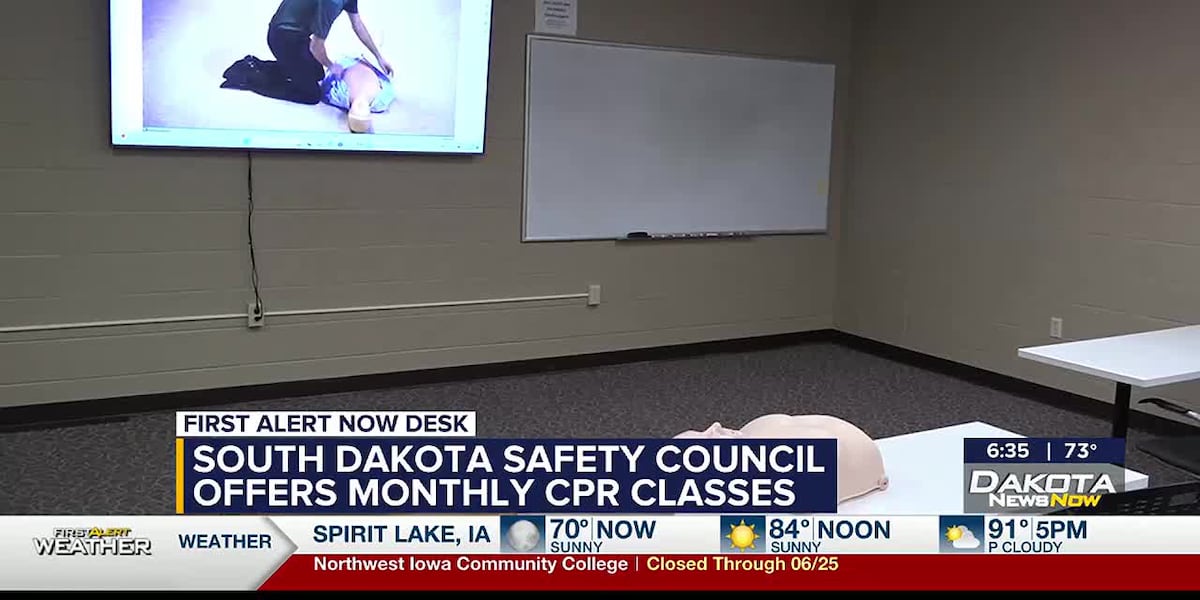 South Dakota Safety Council offers monthly First Aid/CPR courses [Video]
