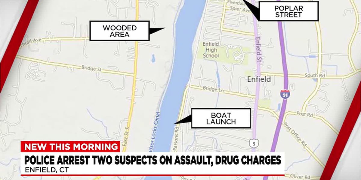 2 arrested on assault and drug charges in Enfield [Video]