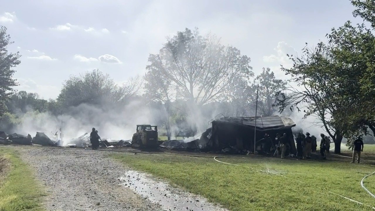 Whitewright house engulfed in flames – KTEN [Video]