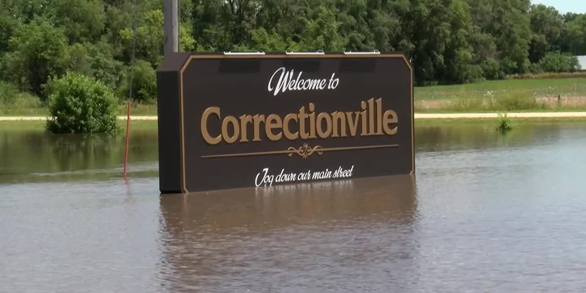Video showing the flooding in Correctionville, IA [Video]