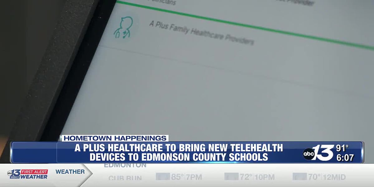 A Plus Healthcare bringing new telehealth devices to Edmonson County Schools [Video]