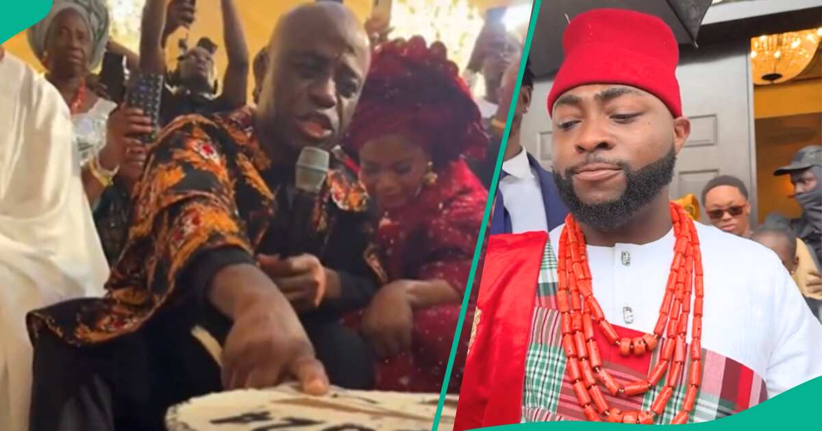 Davidos Father-in-Law Prays for Him As He Weds Chioma, Sweet Video Trends: It Was Ordained by God