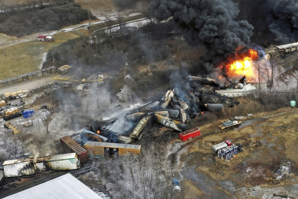 Burn-off of toxics in Ohio derailment was unnecessary, NTSB investigators say [Video]