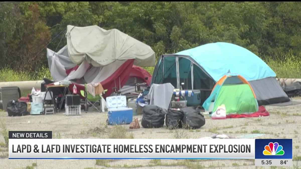 LAPD and LAFD investigate homeless encampment explosion  NBC Los Angeles [Video]
