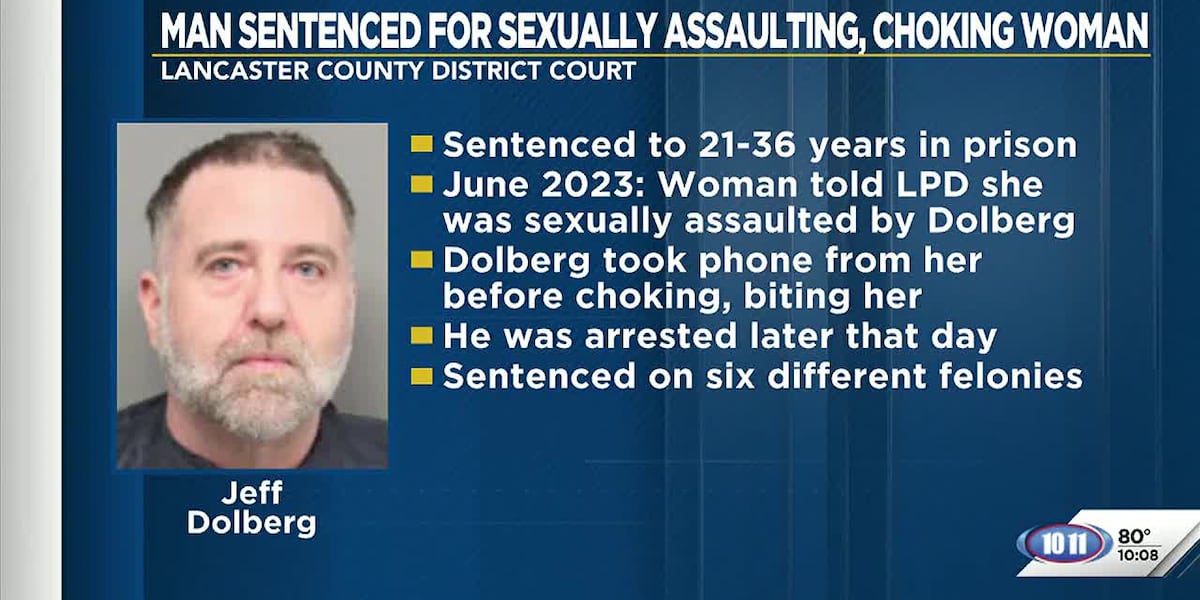 Man Sentenced For Sexually Assaulting, Choking Woman [Video]